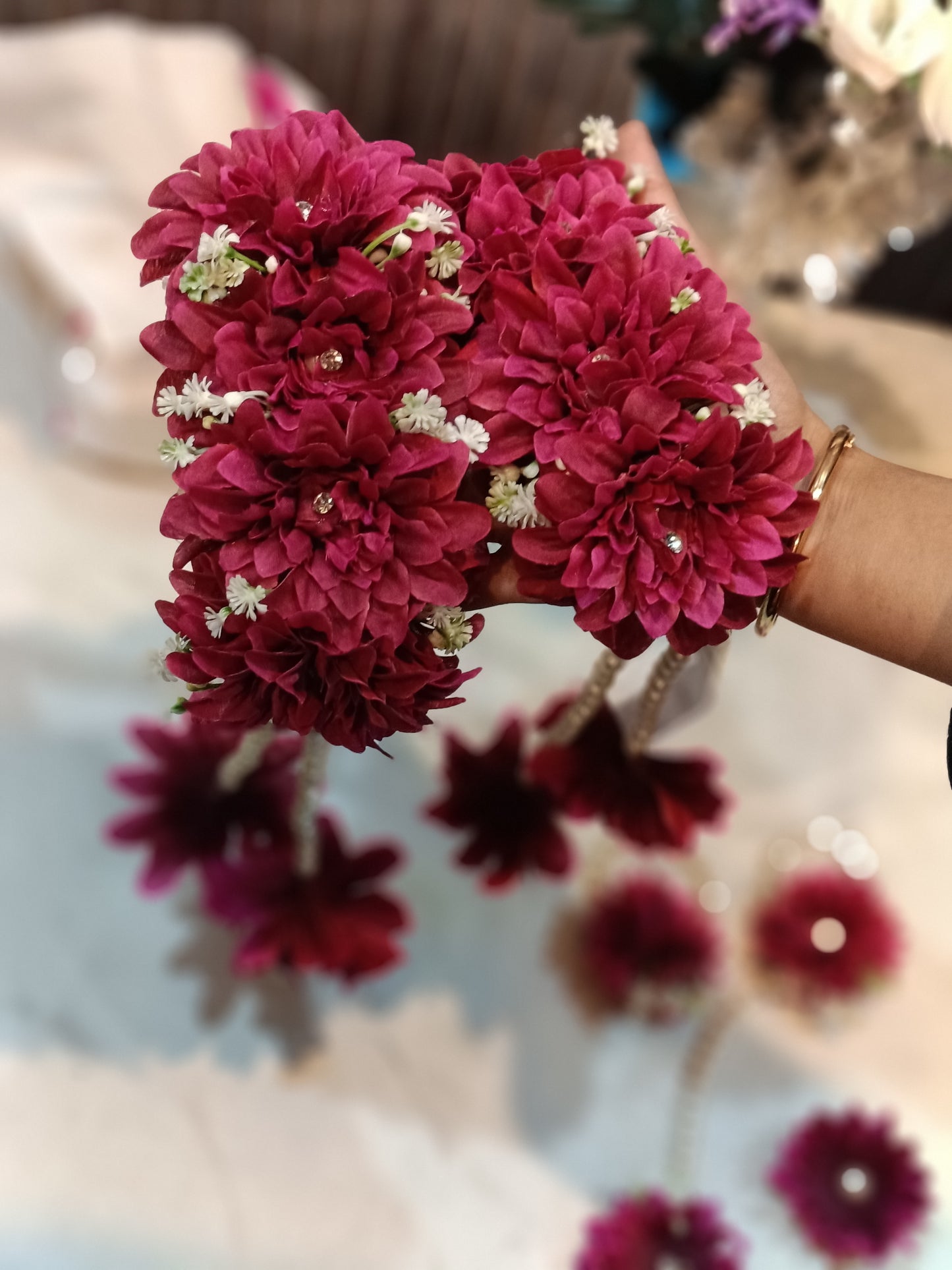 Artificial Floral Glamour Set