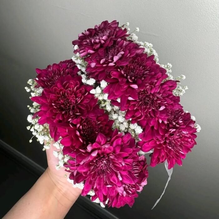 Maroon and White Floral Jewelry - Image 5