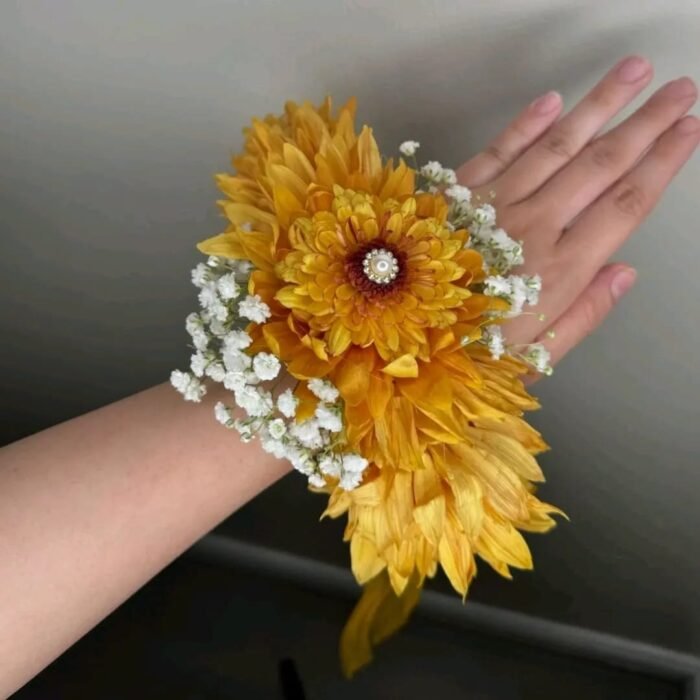 Sunshine Bloom jewelry specialy made for haldi, dholki, Mehndi/graceful floral jewelry